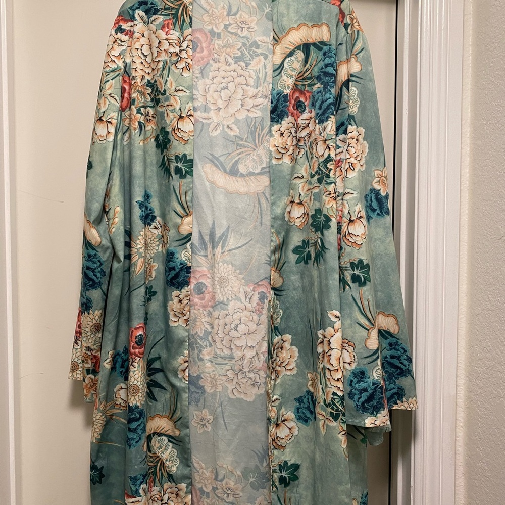 Jade/green Kimono